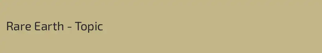Rare Earth - Topic